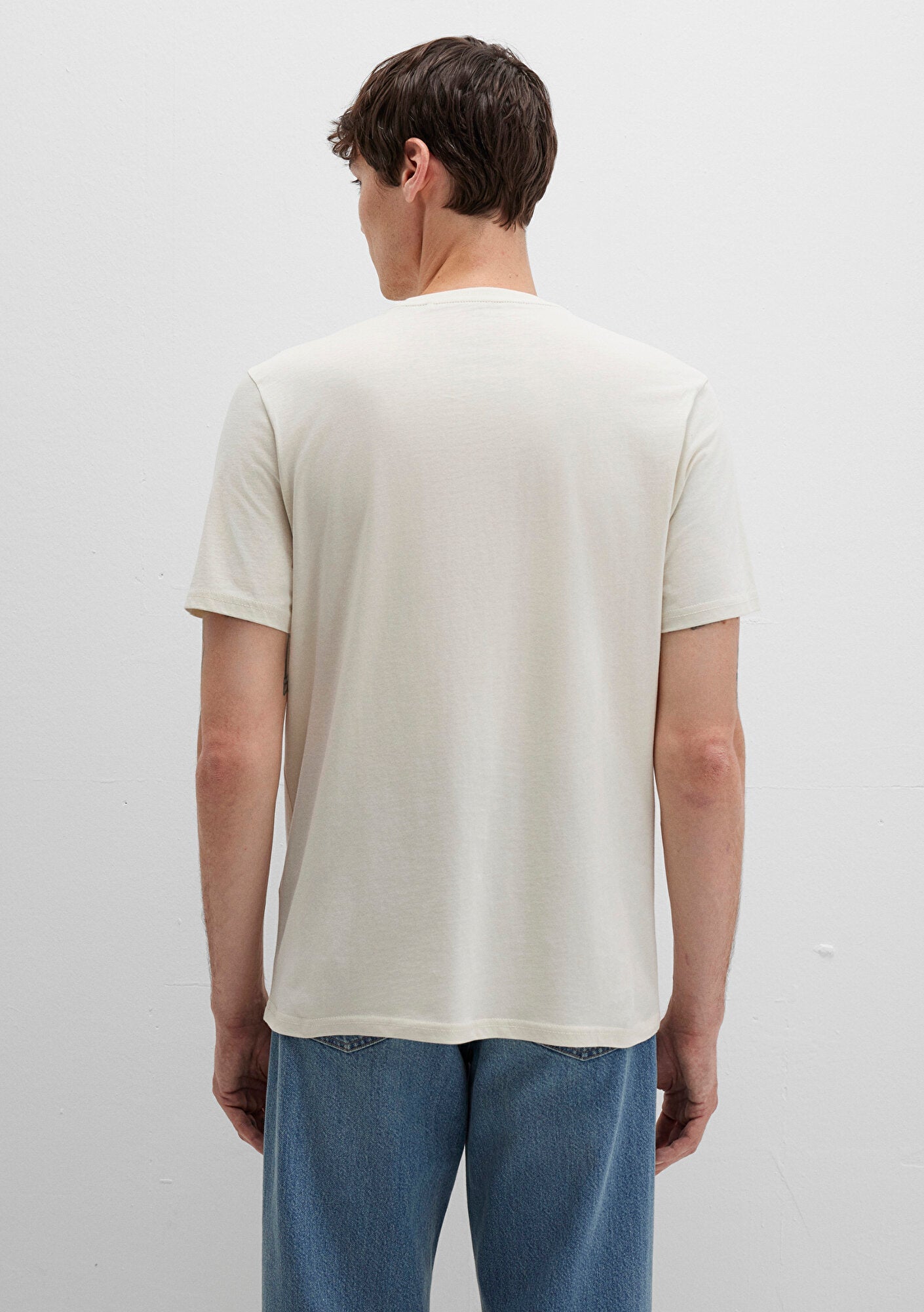 Mavi Logo Printed Beige T-Shirt