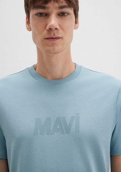 Mavi Logo Printed Blue T-Shirt