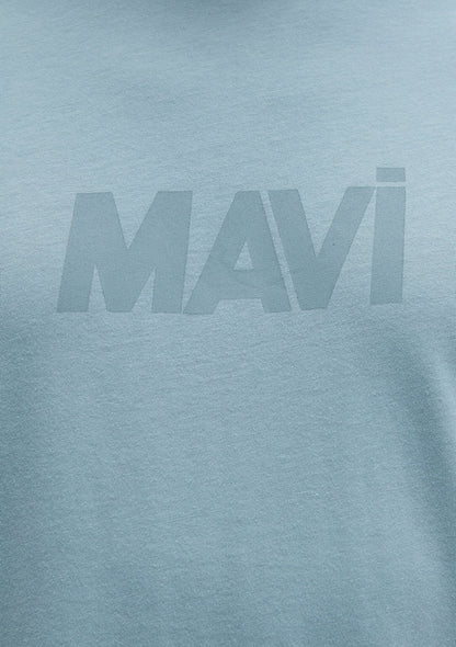 Mavi Logo Printed Blue T-Shirt