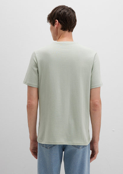 Mavi Logo Printed Green T-shirt