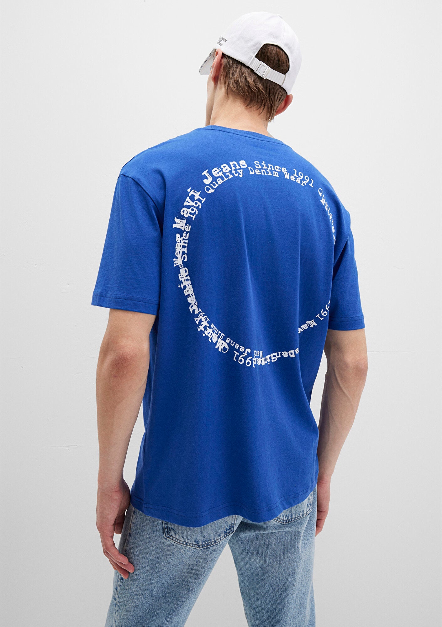 Mavi Jeans Printed Blue T-Shirt