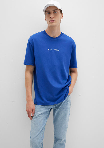 Mavi Jeans Printed Blue T-Shirt