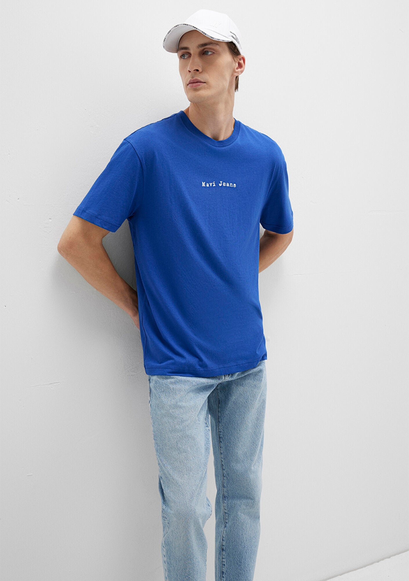 Mavi Jeans Printed Blue T-Shirt