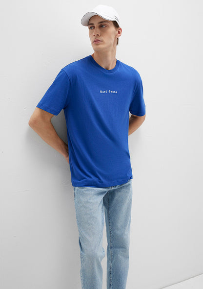 Mavi Jeans Printed Blue T-Shirt