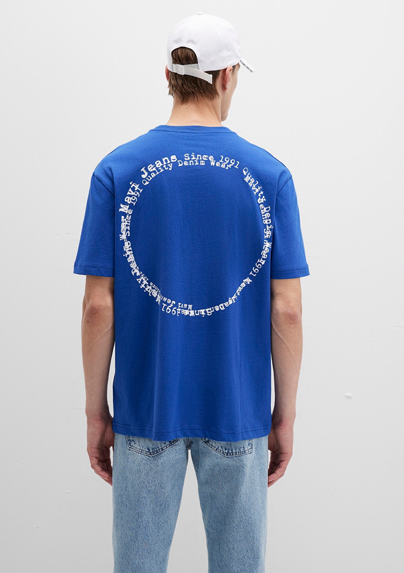 Mavi Jeans Printed Blue T-Shirt