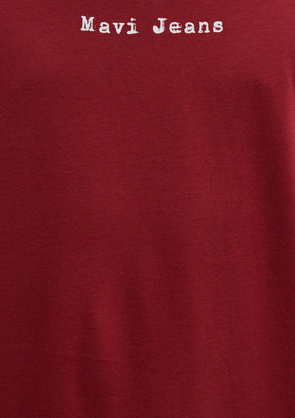 Mavi Jeans Printed Red T-Shirt