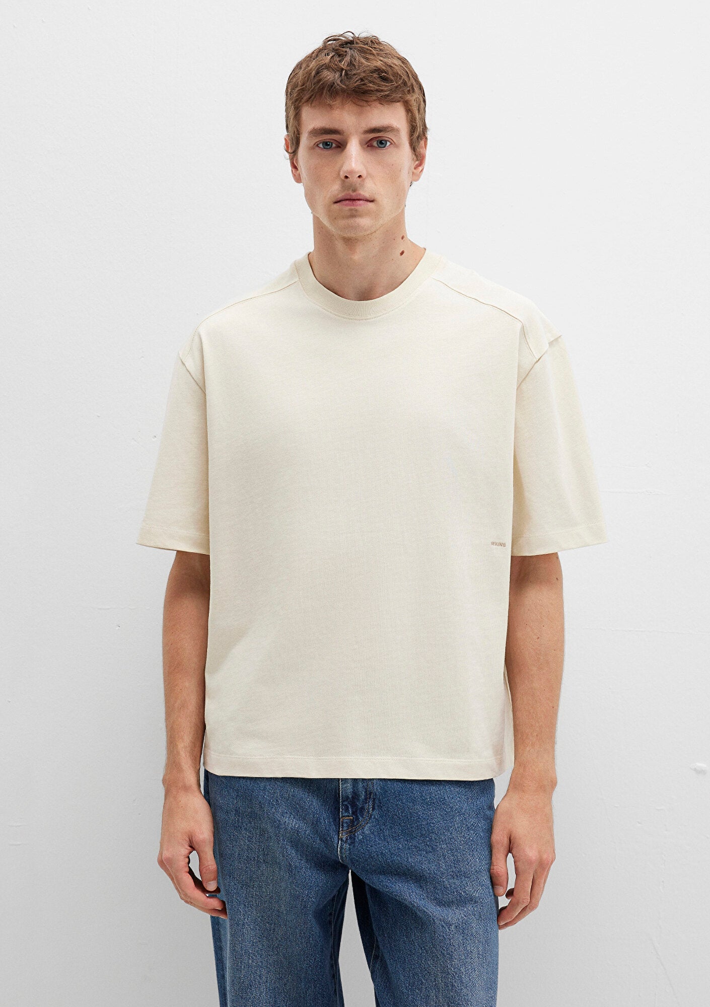 Crew Neck Navy Basic T-Shirt