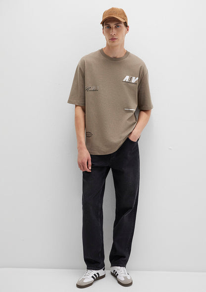 Printed Brown T-Shirt