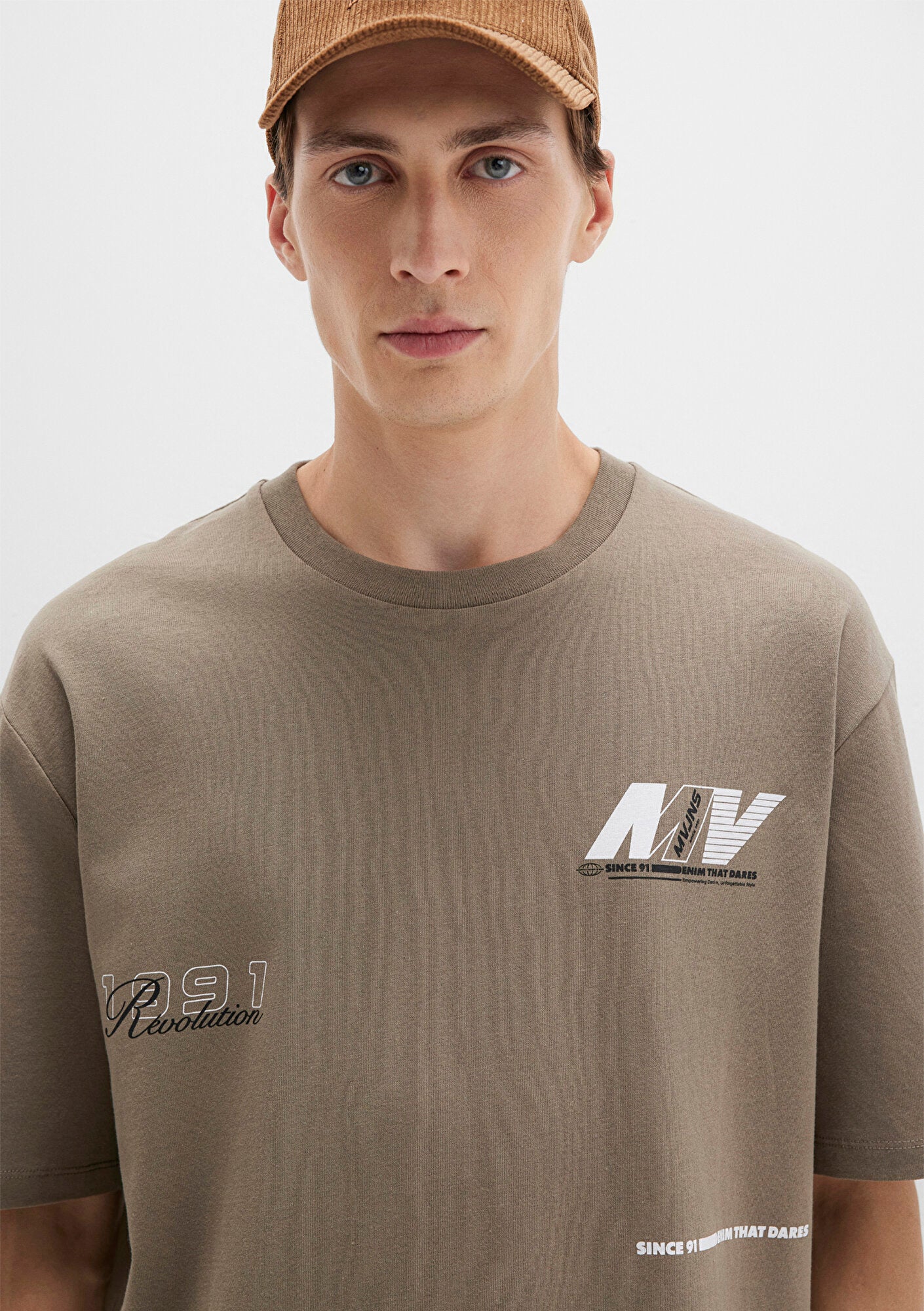 Printed Brown T-Shirt