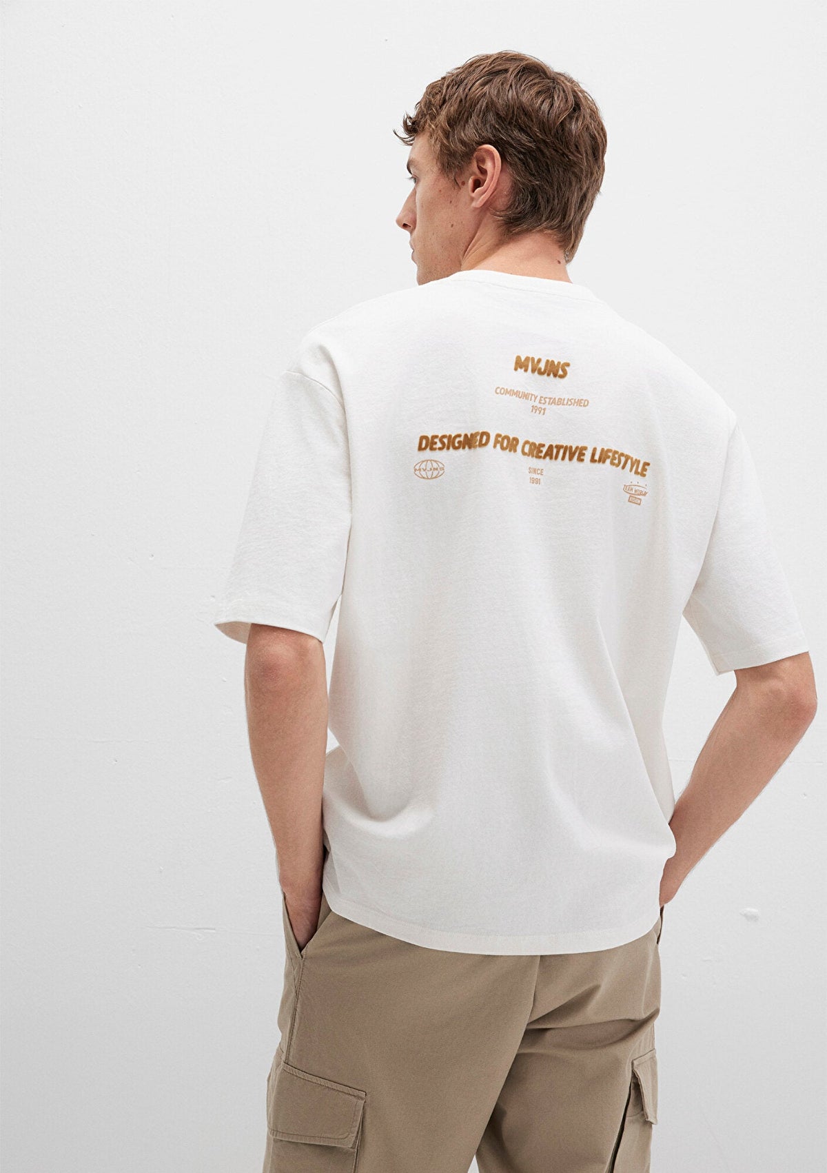 Printed White T-Shirt