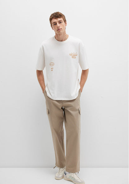 Printed White T-Shirt