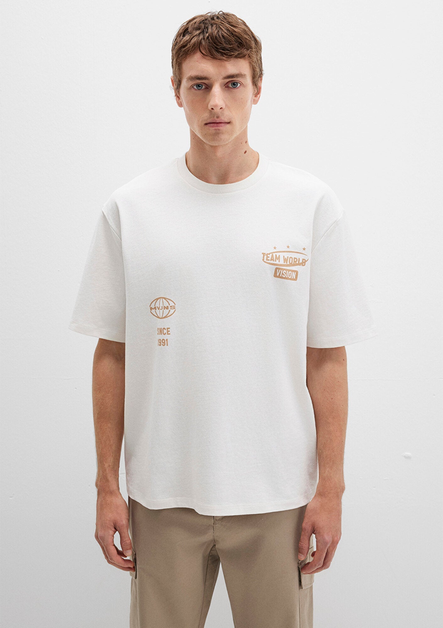 Printed White T-Shirt