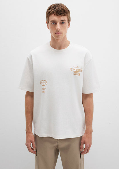 Printed White T-Shirt