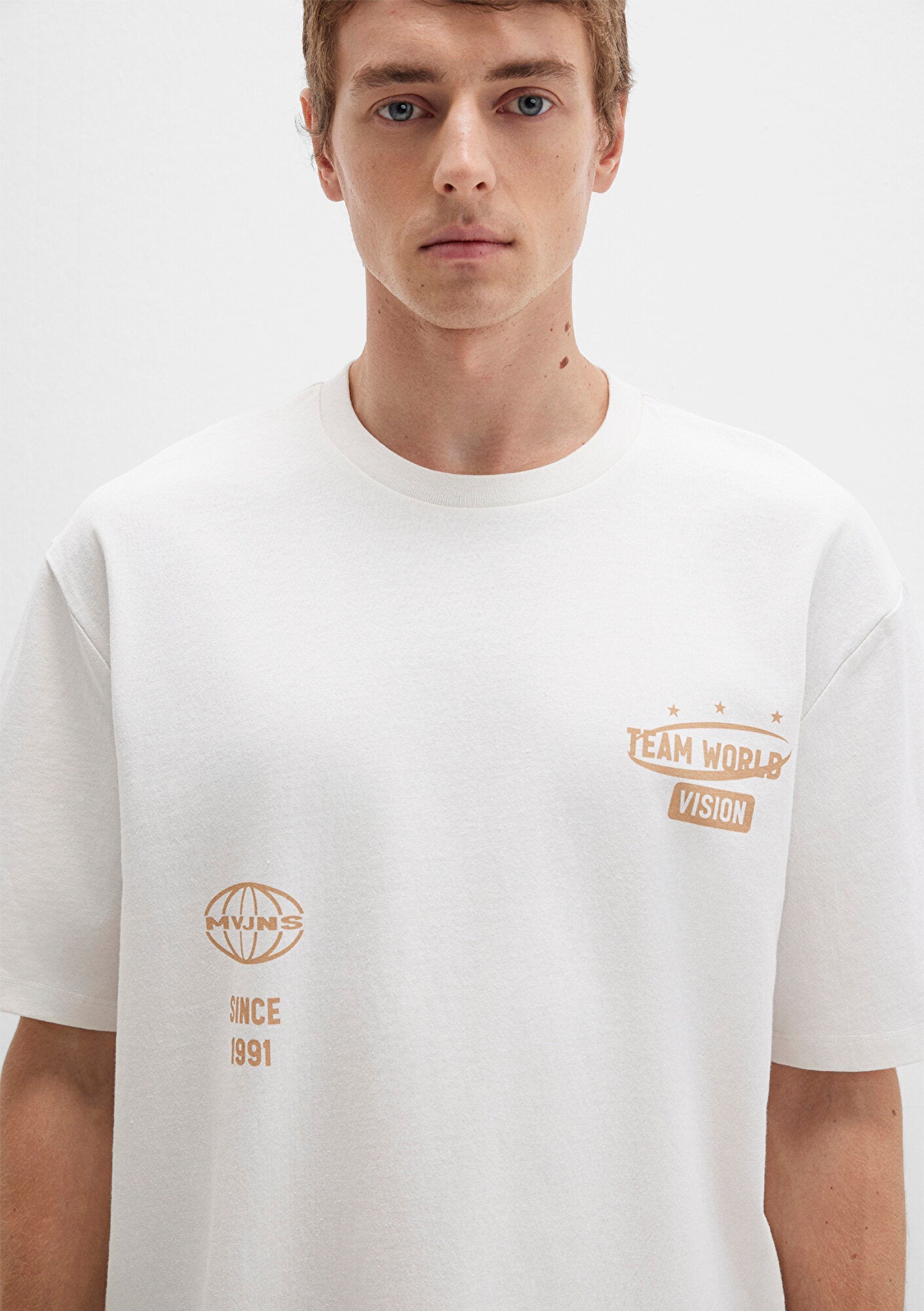 Printed White T-Shirt