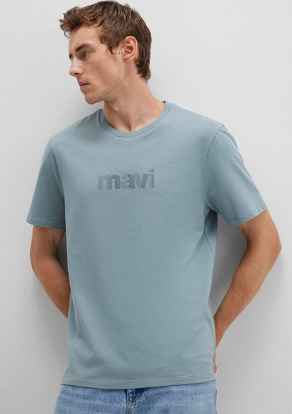 Mavi Logo Printed Blue T-Shirt
