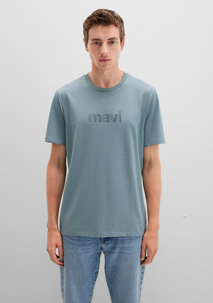 Mavi Logo Printed Blue T-Shirt