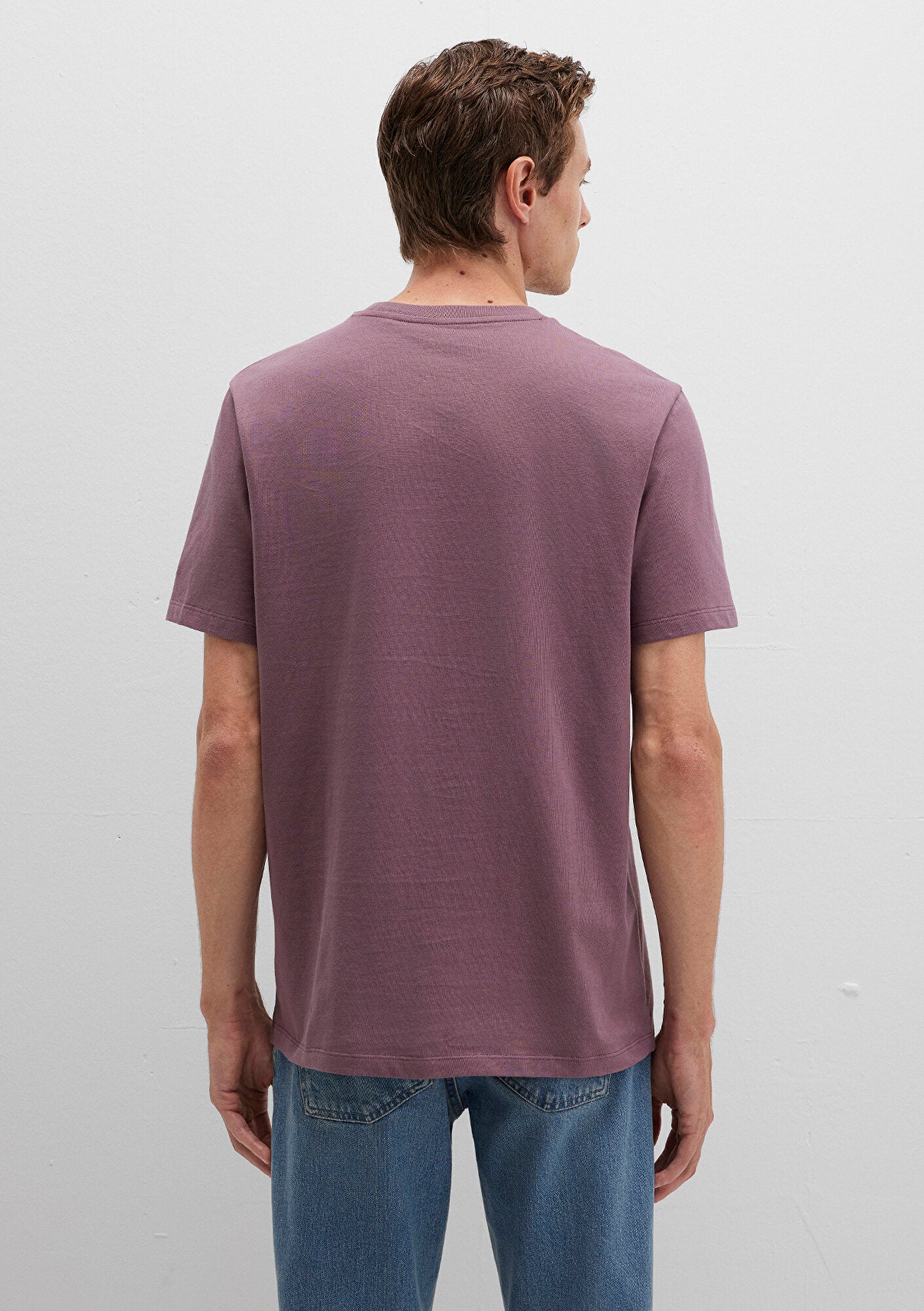 Mavi Logo Printed Purple T-Shirt
