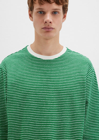 Striped Yeşil T-Shirt