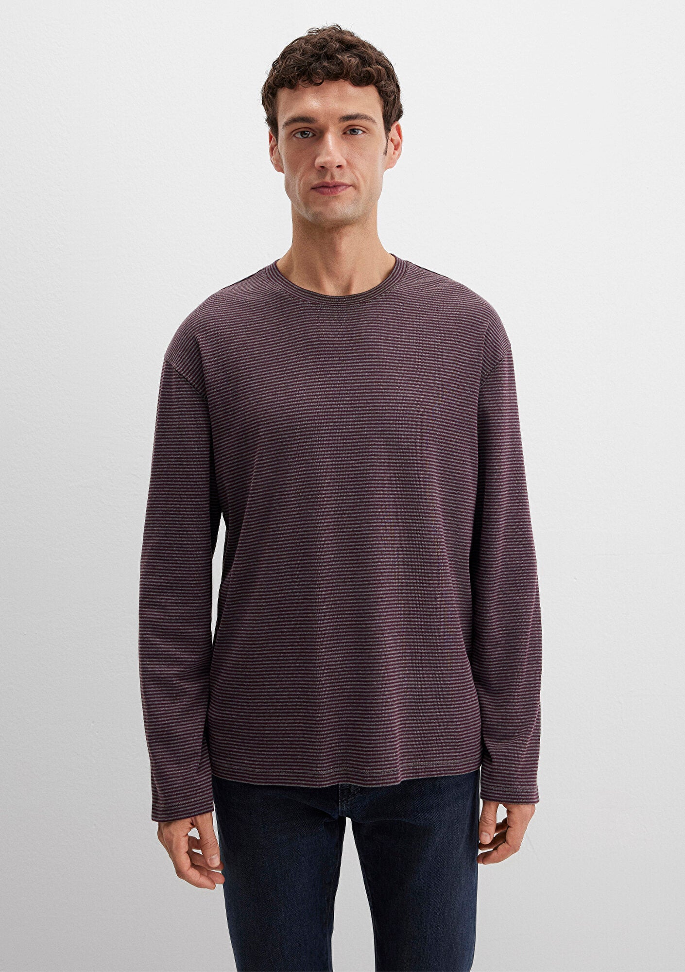 Striped Burgundy T-Shirt