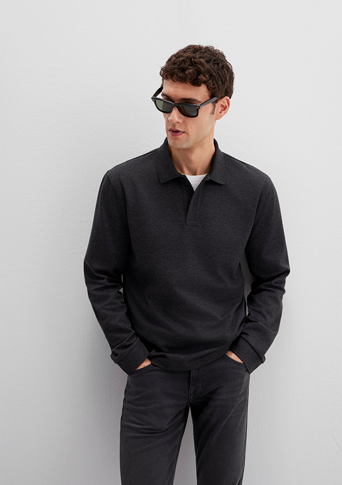 Grey Long Sleeve T-Shirt