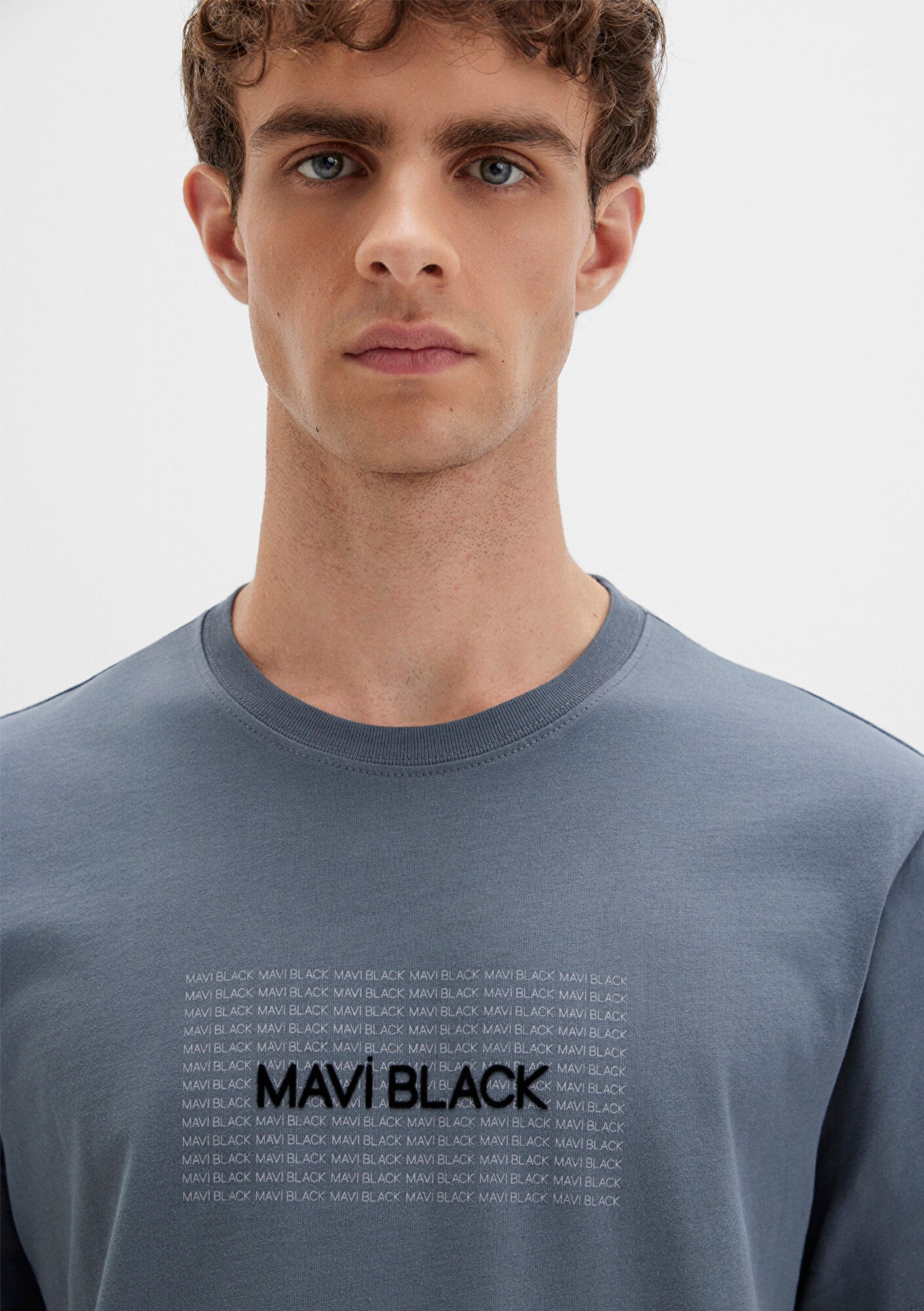 Mavi Black Printed Navy T-Shirt
