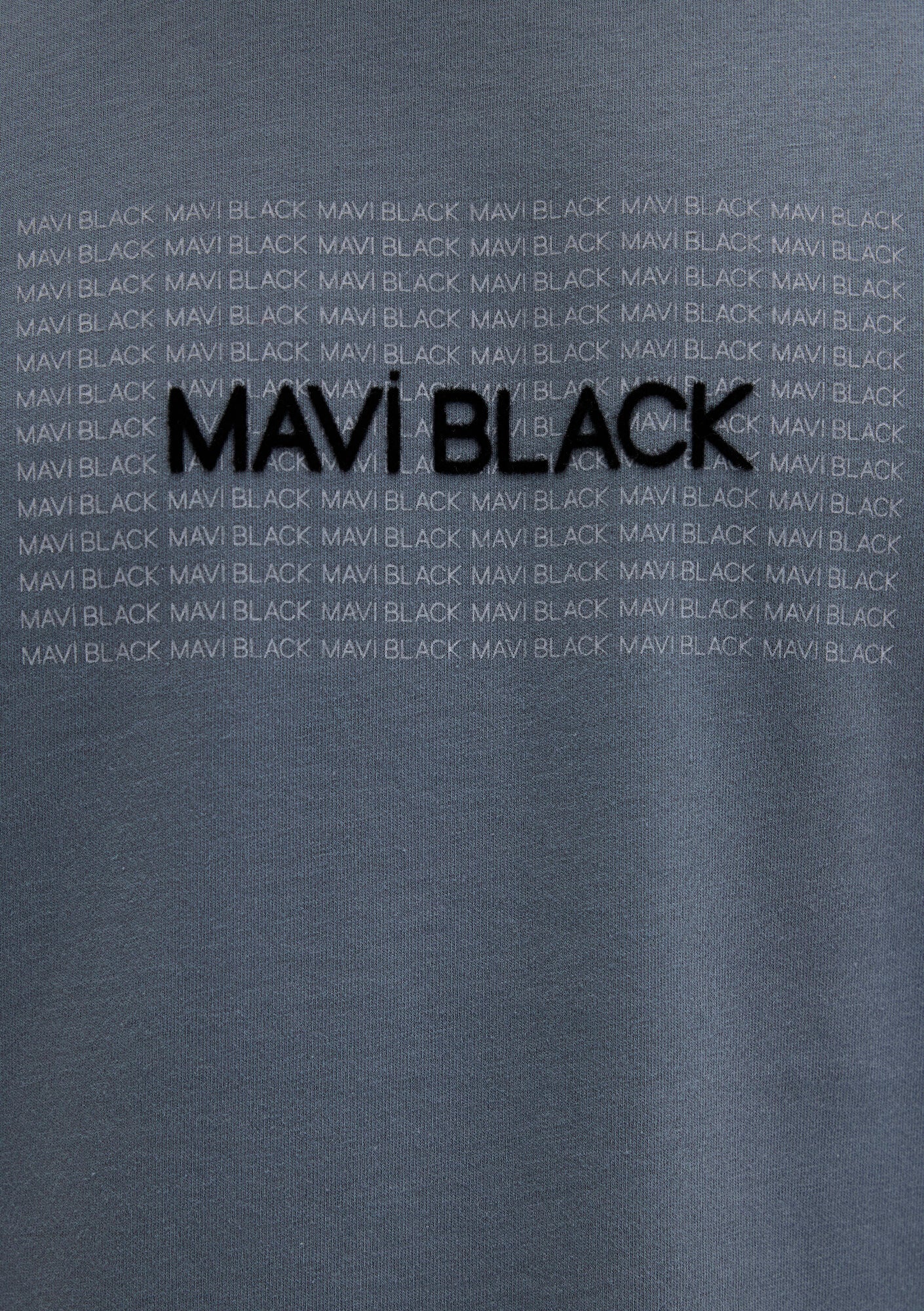Mavi Black Printed Navy T-Shirt
