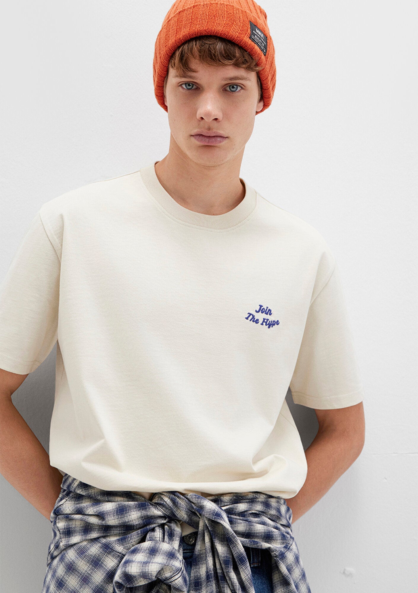 Printed Beige T-Shirt