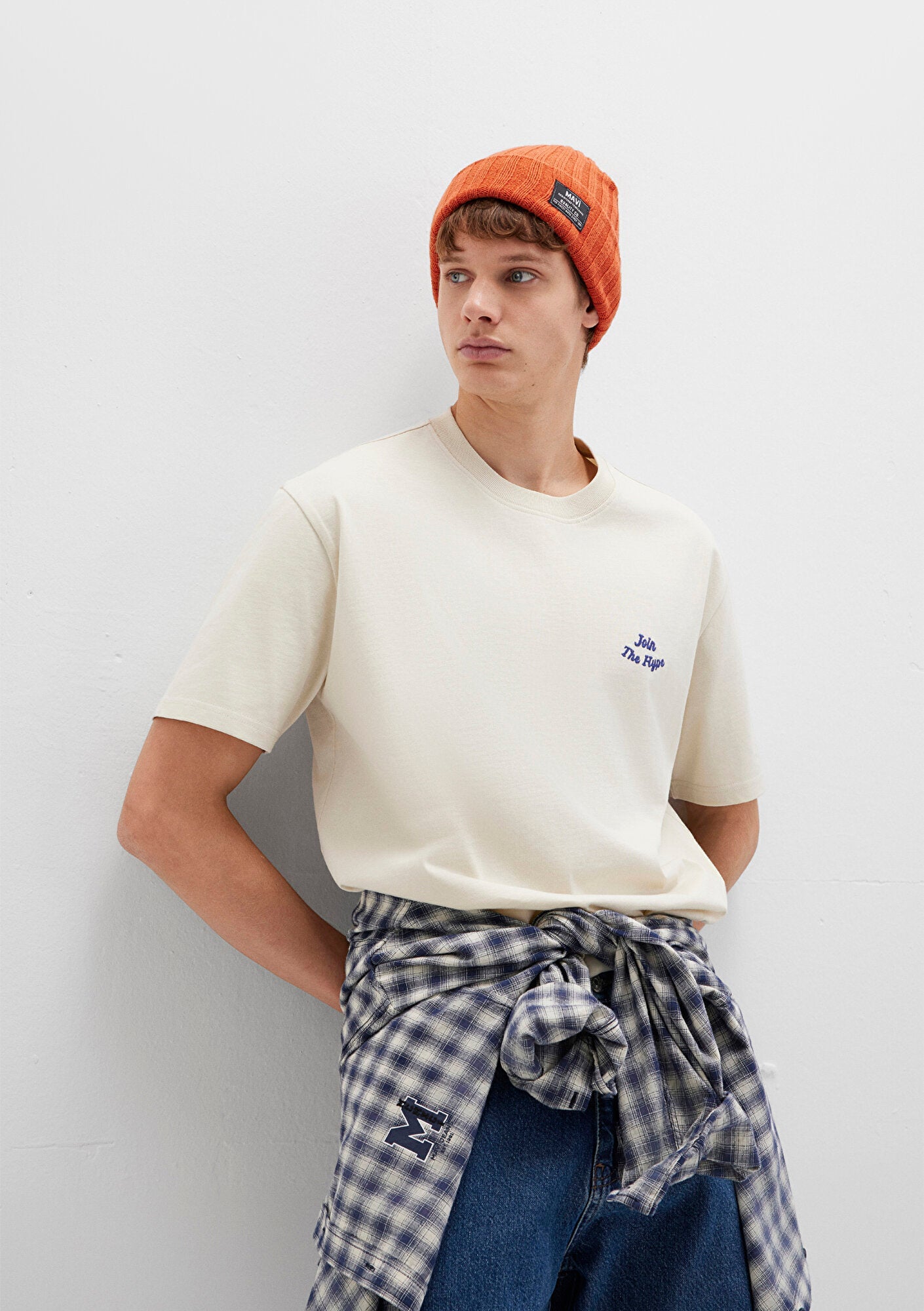 Printed Beige T-Shirt