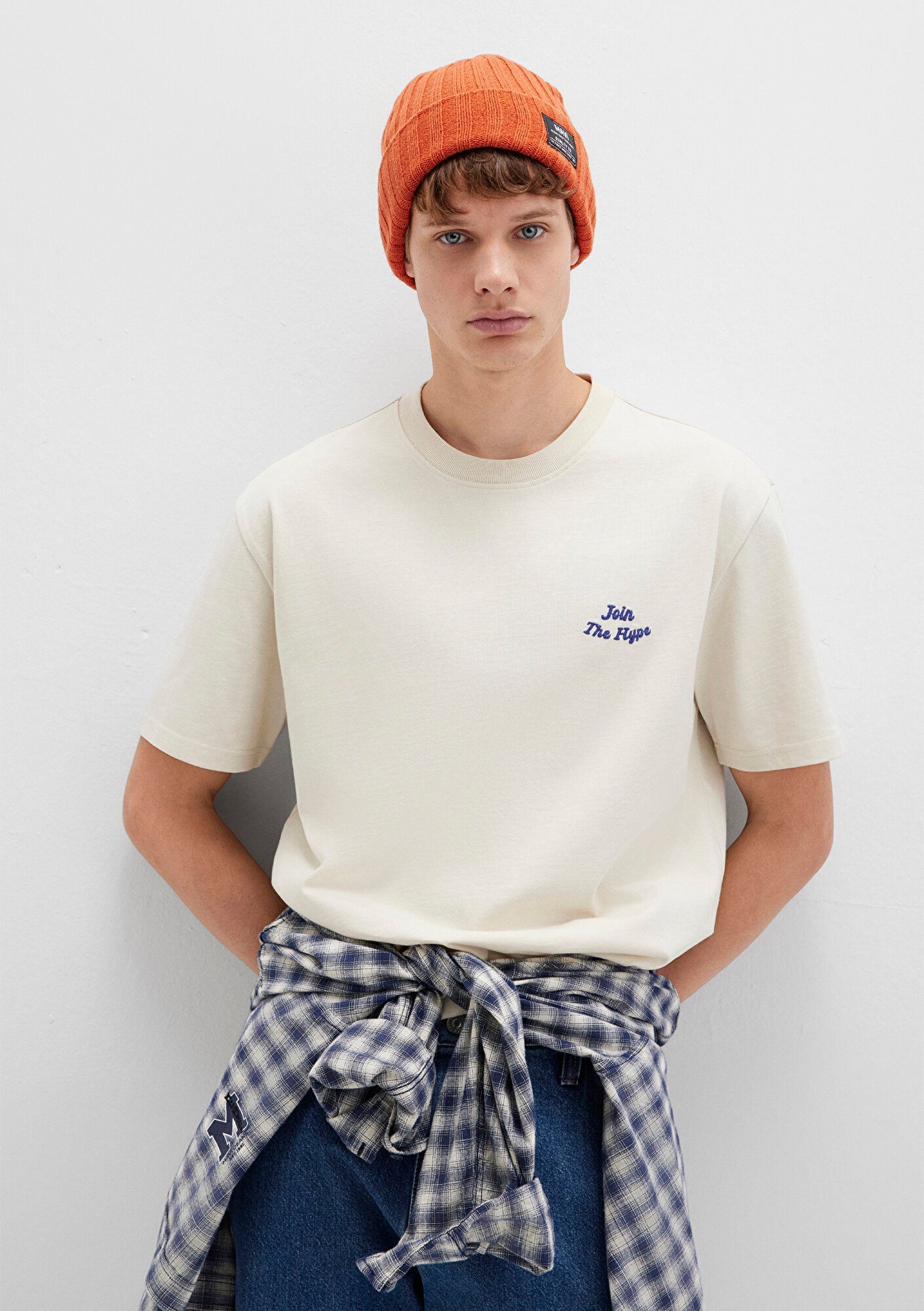 Printed Beige T-Shirt