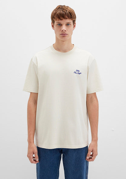 Printed Beige T-Shirt