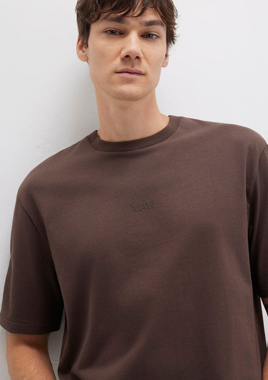 Mavi Printed Brown T-Shirt