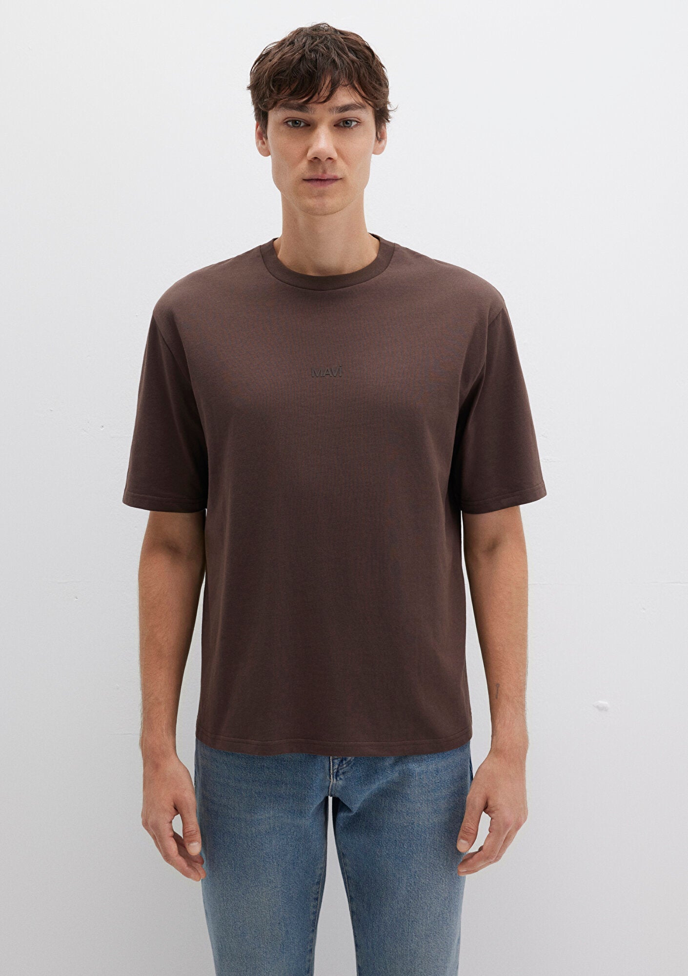 Mavi Printed Brown T-Shirt