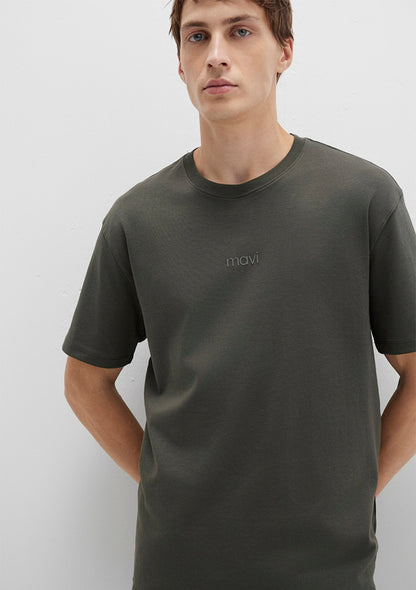 Mavi Printed Khaki T-Shirt