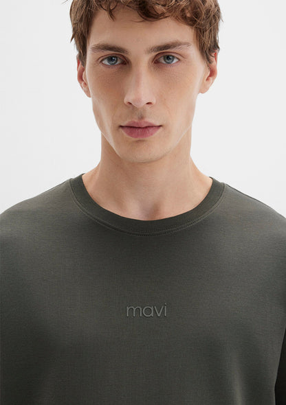 Mavi Printed Khaki T-Shirt