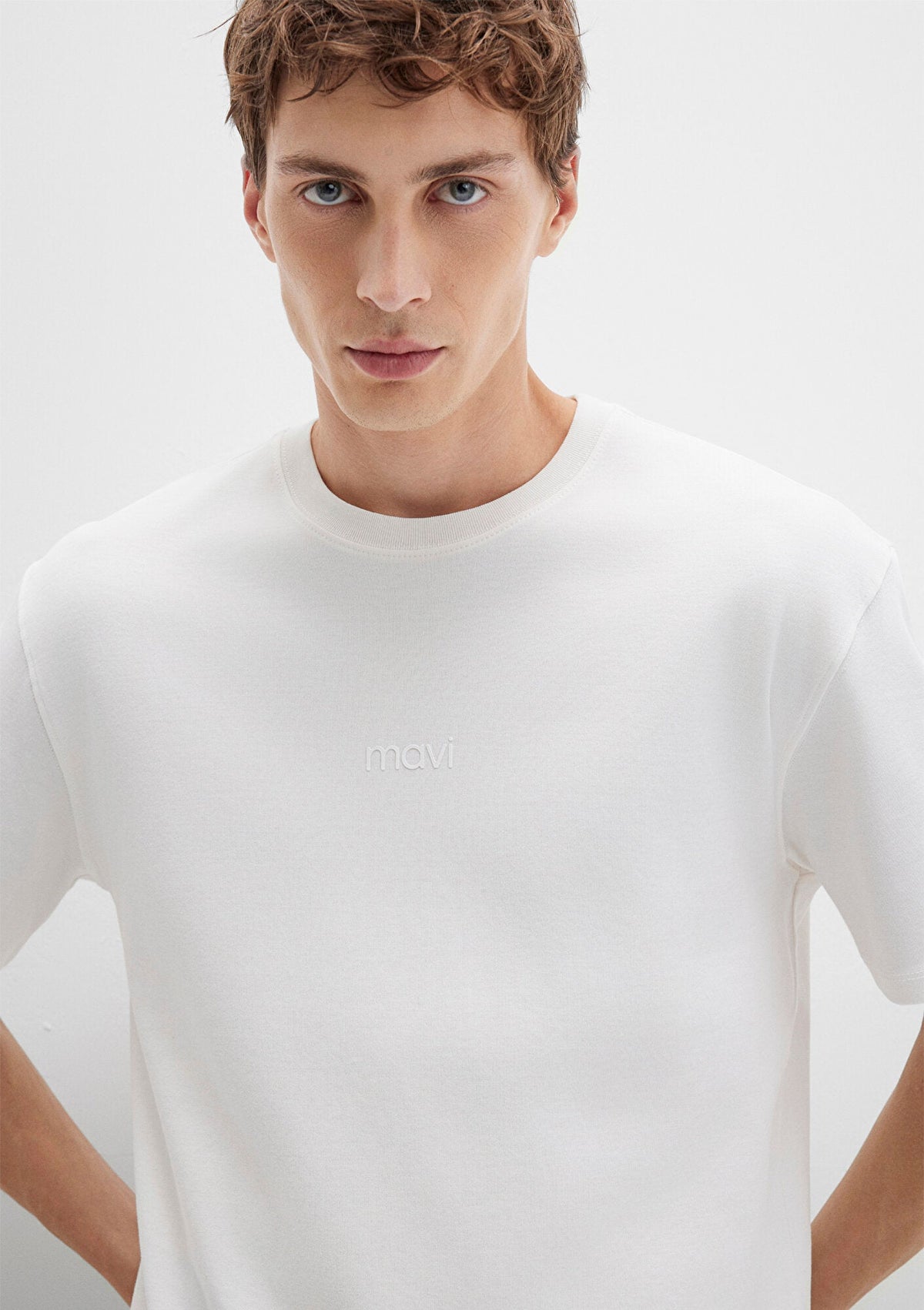 Mavi Logo Printed White T-Shirt