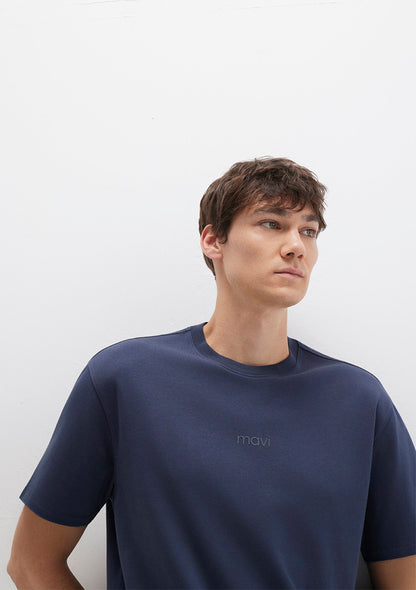 Mavi Printed Navy T-Shirt