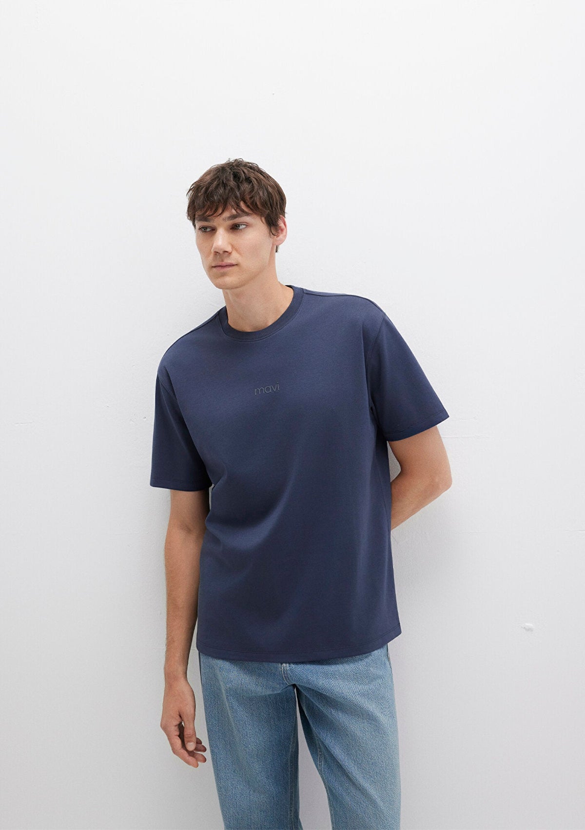 Mavi Printed Navy T-Shirt
