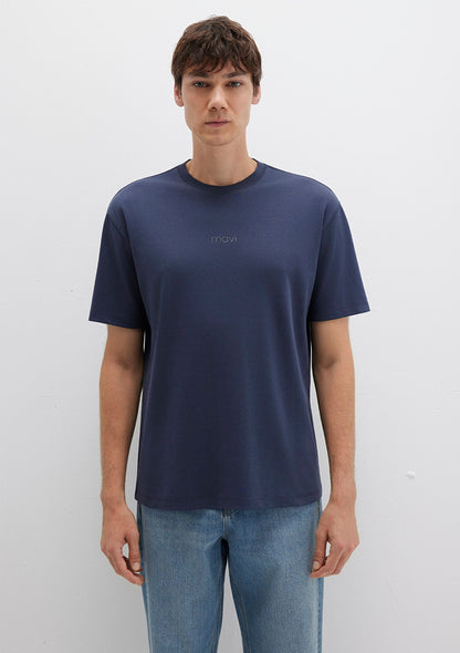 Mavi Printed Navy T-Shirt