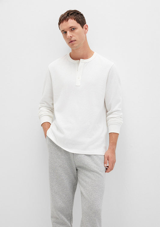 Ecru Long Sleeve T-Shirt