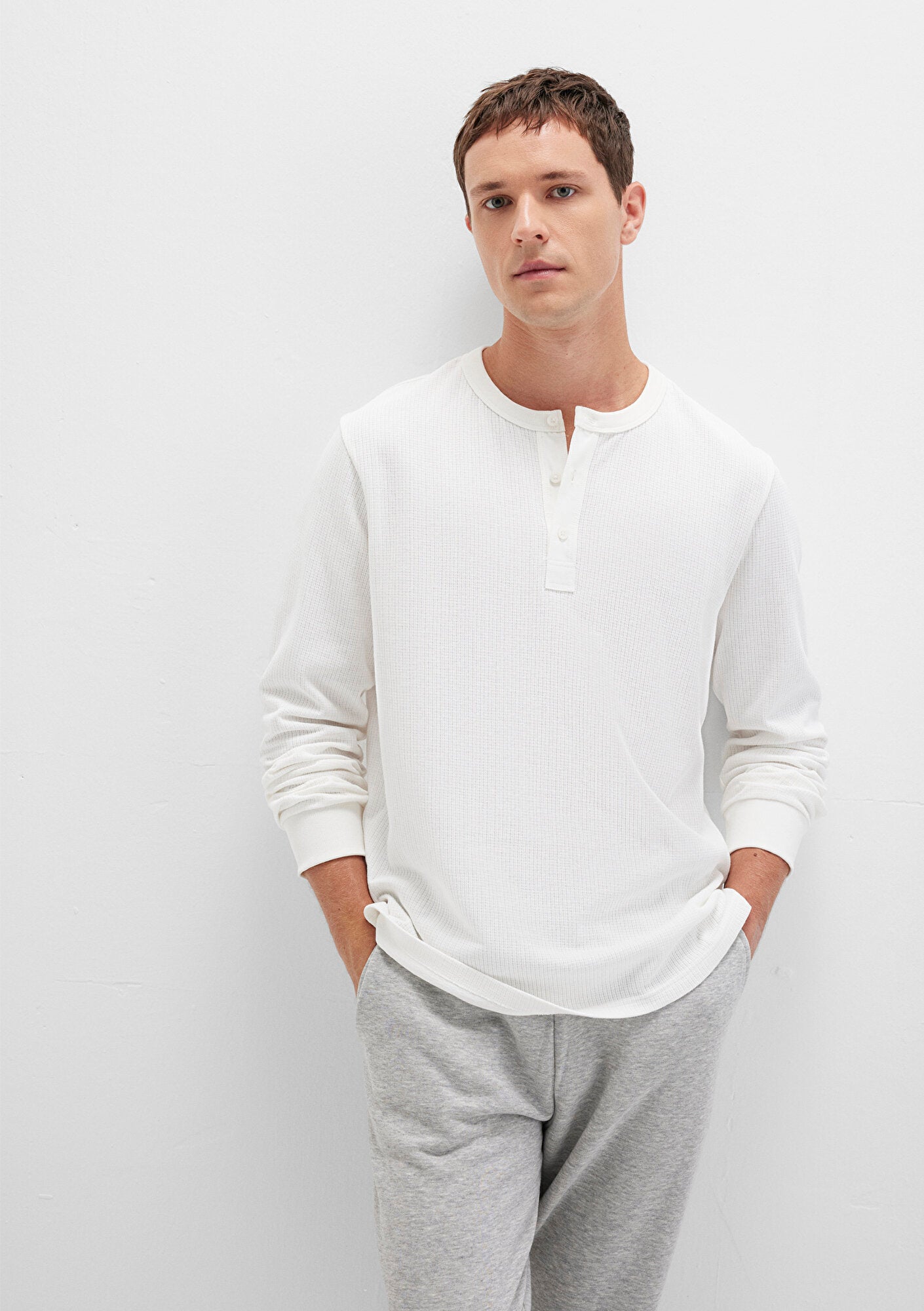 Ecru Long Sleeve T-Shirt