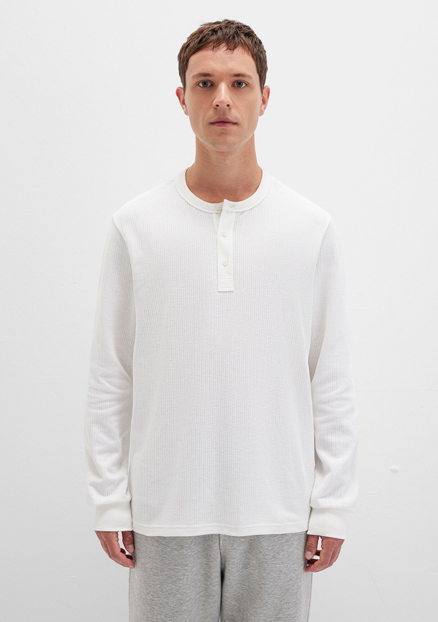 Ecru Long Sleeve T-Shirt