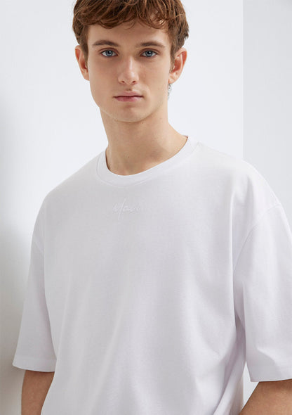 Mavi Embroidered White T-Shirt