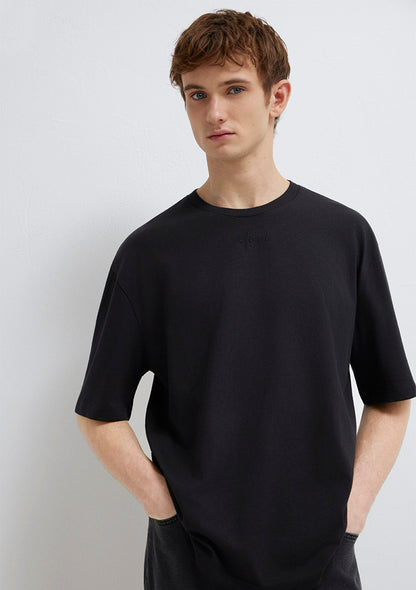 Mavi Embroidered Black T-Shirt
