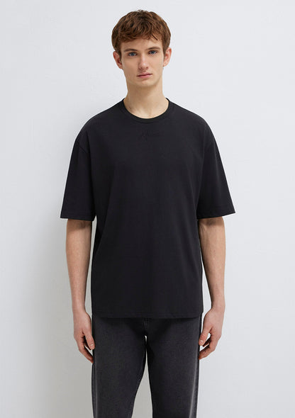 Mavi Embroidered Black T-Shirt
