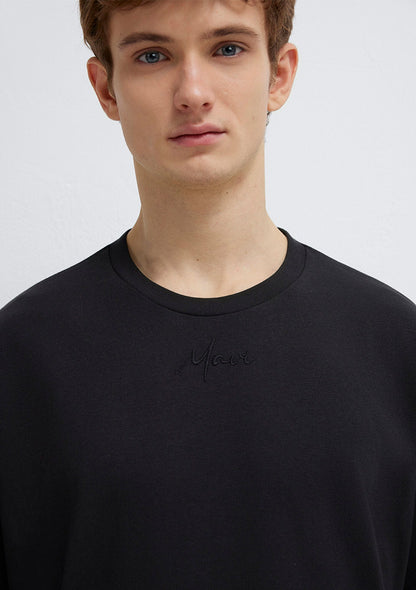 Mavi Embroidered Black T-Shirt