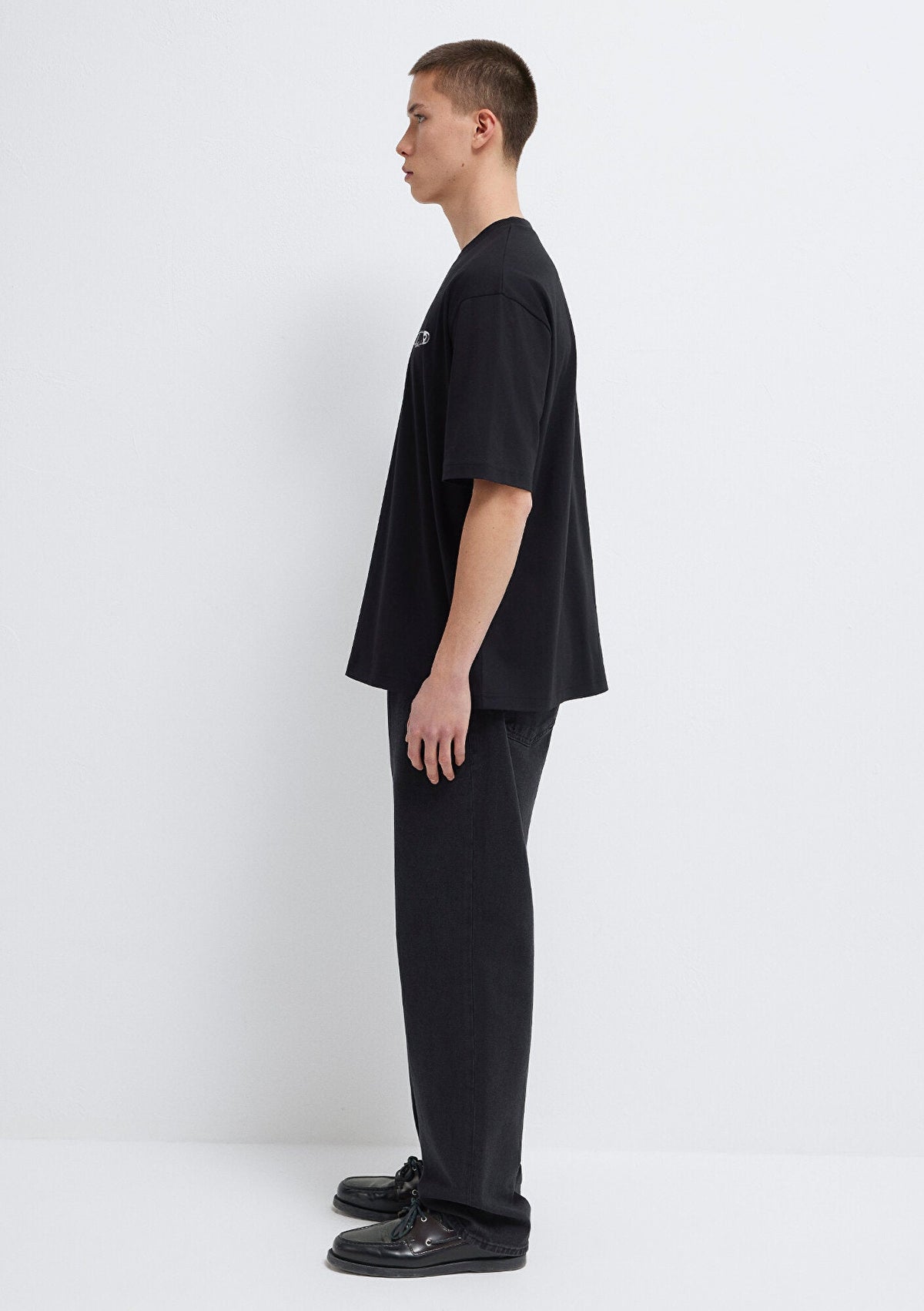 Mavi Printed Black T-Shirt