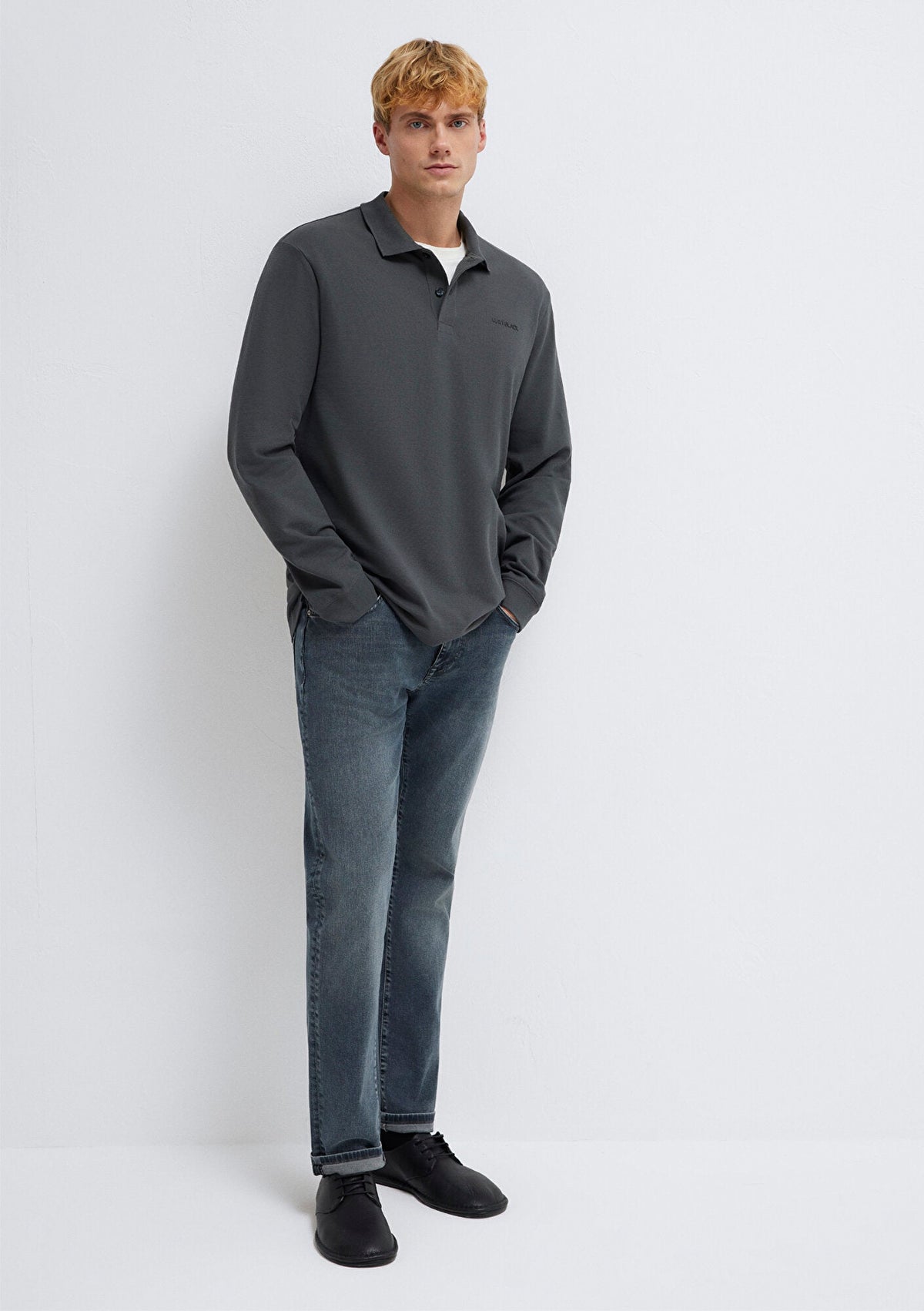Mavi Black Anthracite Polo T-Shirt