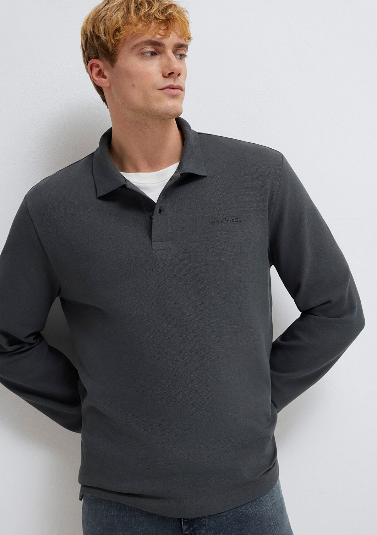 Mavi Black Anthracite Polo T-Shirt