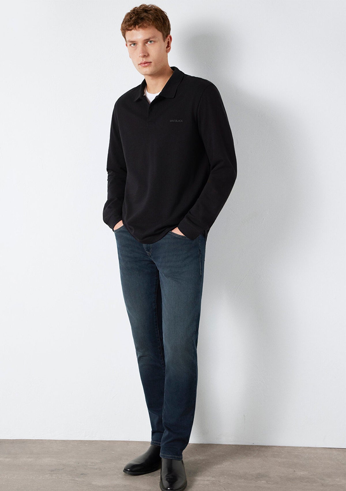 Mavi Black Black Polo T-Shirt
