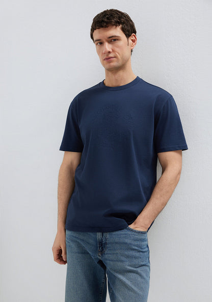 Printed Navy T-Shirt